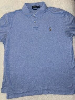 Polo by Ralph Lauren Light Heather Blue Short-Sleeve Polo